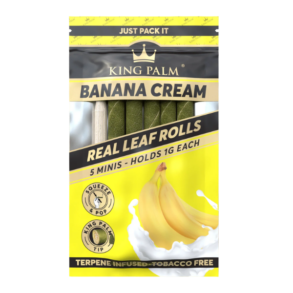 King Palm Flavor 5pk Rolls / Mini / Banana Cream